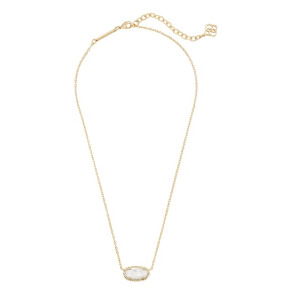 KENDRA SCOTT Gold Elisa White Pearl Necklace - Picture 3 of 5